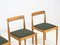 Vintage Solid Ash Wood Dining Chairs, Set of 4, Image 3
