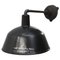 Industrielle Vintage Fabriklampe aus Gusseisen & schwarzer Emaille 2
