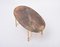 Mid-Century Italian Brown Coffee or Side Table in Goat Skin and Brass by Aldo Tura, Image 11