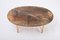 Mid-Century Italian Brown Coffee or Side Table in Goat Skin and Brass by Aldo Tura, Image 10