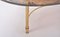 Mid-Century Italian Brown Coffee or Side Table in Goat Skin and Brass by Aldo Tura, Image 14