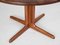 Danish Round Extendable Dining Table in Teak from Skovby, 1960s 9