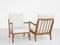Danish Easy Chairs in Oak and Teak, 1960s, Set of 2 1