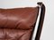 Falcon Chair and Ottoman in Cognac Leather by Sigurd Ressell for Vatne Möbler, Set of 2 7