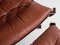 Falcon Chair and Ottoman in Cognac Leather by Sigurd Ressell for Vatne Möbler, Set of 2 5