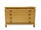 Chest of Drawers in Briar Wood with Brass Handles and Profiles, Italy, 1970s, Image 2