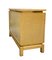 Chest of Drawers in Briar Wood with Brass Handles and Profiles, Italy, 1970s 7