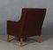 Model 2431 Lounge Chair in Brown Leather by Børge Mogensen for Fredericia, Image 7