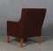 Modell 2431 Sessel aus braunem Leder von Børge Mogensen für Fredericia 7