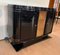 Small Art Deco Sideboard / Buffet with Black Lacquer and Nickel, France, 1925 7