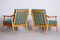 Blue Beech Armchairs, 1950s, Set of 2 12