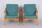 Blue Beech Armchairs, 1950s, Set of 2, Image 3