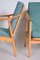 Blue Beech Armchairs, 1950s, Set of 2, Image 7