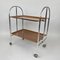 Chrome and Plywood Folding Serving Trolley, 1950s 14