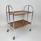 Chrome and Plywood Folding Serving Trolley, 1950s 4