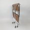 Chrome and Plywood Folding Serving Trolley, 1950s 10