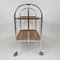 Chrome and Plywood Folding Serving Trolley, 1950s 5