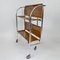 Chrome and Plywood Folding Serving Trolley, 1950s 9