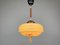 Art Deco Hand Painted Glass Pendant Light, 1930s, Image 2