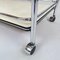 Vintage Chrome and Plywood Serving Cart, 1980s 8