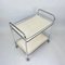 Vintage Chrome and Plywood Serving Cart, 1980s 6