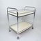 Vintage Chrome and Plywood Serving Cart, 1980s 5