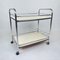 Vintage Chrome and Plywood Serving Cart, 1980s 4