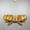 Mid-Century Wood and Glass Chandelier, 1970s, Image 10