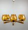 Lustre Mid-Century en Bois et Verre, 1970s 9