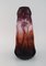 Large Antique Vase in Art Glass with Landscape and Trees from Daum Nancy, France, Image 3