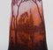 Large Antique Vase in Art Glass with Landscape and Trees from Daum Nancy, France 6