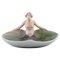 Art Nouveau Dish with Nude Female Figure from Royal Copenhagen 1