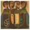 Scandinavian Artist, Oil on Textile, Singing Women, Mid-20th Century 1