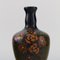 Antique Art Nouveau Vase with Hand-Painted Flowers, Image 4