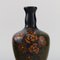 Vase Art Nouveau Antique avec Fleurs Peintes à la Main 4