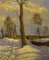 Danish Painter, Oil on Canvas, Winter Landscape with Farm, 1920s, Image 5