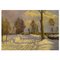 Dänischer Maler, Öl auf Leinwand, Winterlandschaft mit Bauernhof, 1920er 1