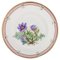 Plate in Hand-Painted Porcelain with Flowers and Gold Decoration from Bing & Grøndahl, Image 1