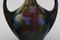 Antique Art Nouveau Vase with Handpainted Flowers and Foliage, Image 7