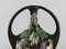 Antike Jugendstil Vase mit handbemalten Blumen und Blattwerk 2