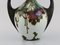 Antike Jugendstil Vase mit handbemalten Blumen und Blattwerk 3