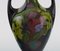 Antike Jugendstil Vase mit handbemalten Blumen und Blattwerk 6