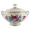 Large Antique Meissen Soup Tureen in Porcelain with Hand-Painted Flowers, Image 1