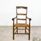 Antique Oak Armchair with Cane Seat, 19th Century 5