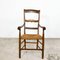 Antique Oak Armchair with Cane Seat, 19th Century, Image 5