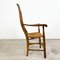 Antique Oak Armchair with Cane Seat, 19th Century, Image 2