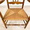 Antique Oak and Elm Wooden Armchair with Cane Seat, Image 9