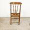 Antique Oak and Elm Wooden Armchair with Cane Seat 3