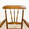 Antique Oak and Elm Wooden Armchair with Cane Seat 7