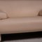 Machalke Cream Leather Sofa 3